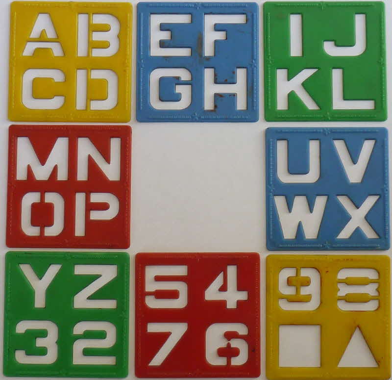 1959 Sugar Puffs Alphabet Stencil 2