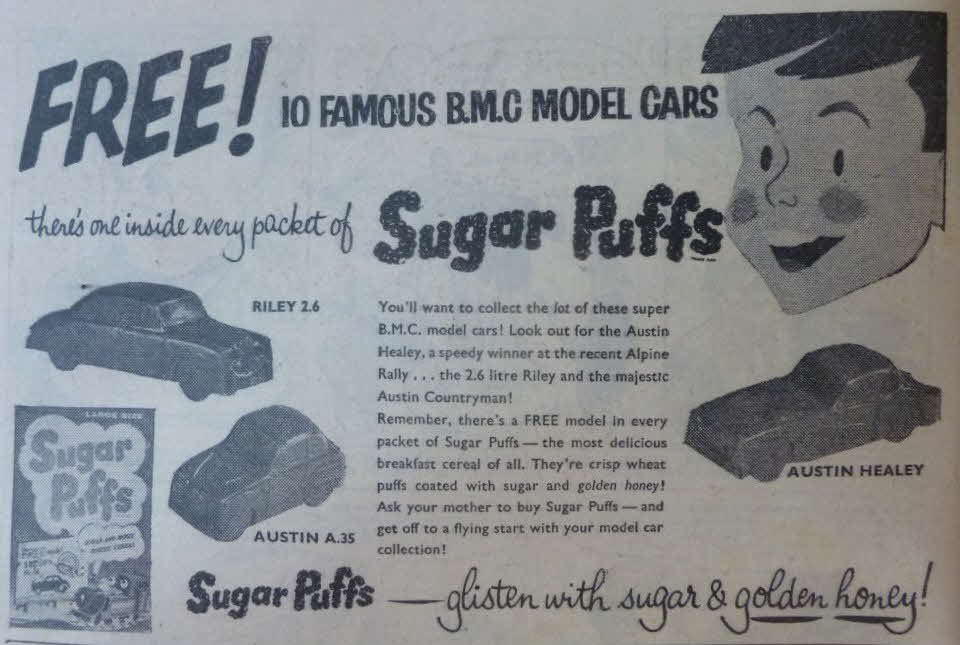 1958 Sugar Puffs BMC Cars