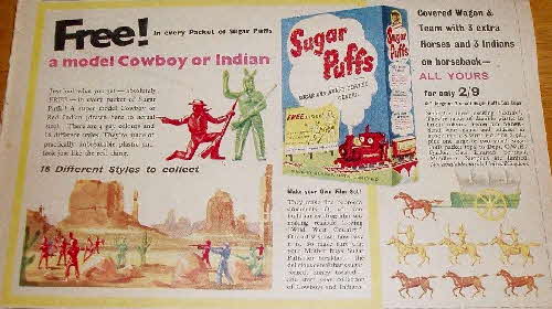 1957 Sugar Puffs Cowboys & Indians Ad (betr)