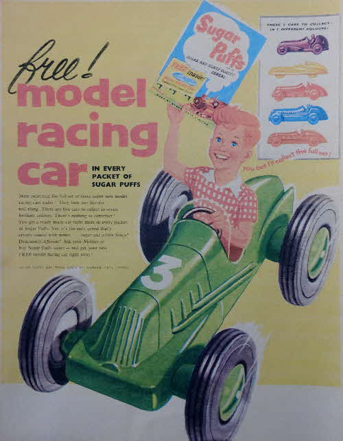 1959 Sugar Puffs Model Racing Cars