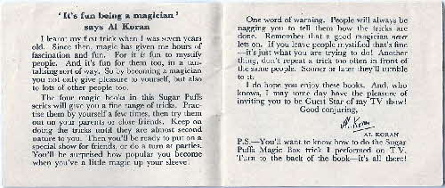 1964 Sugar Puffs Al  Koran's Tricks of teh Mind (2)