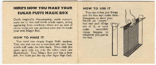 1964 Sugar Puffs Al  Koran's magic tricks inside
