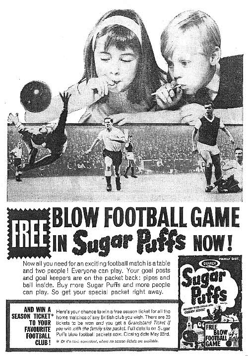 1963 Sugar Puffs Blow Football2