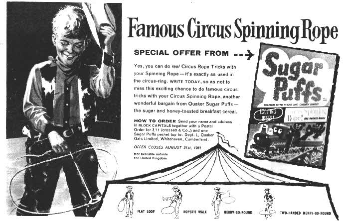 1960s Sugar Puffs Circus Spinning Rope