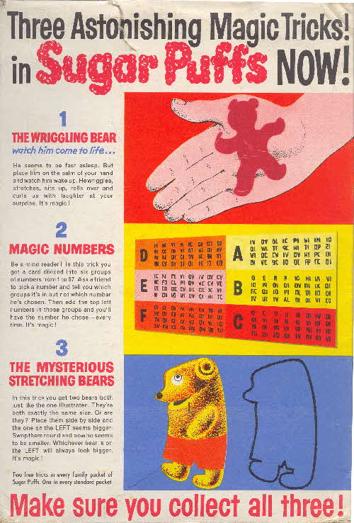 1962 Sugar Puffs Magic Tricks1