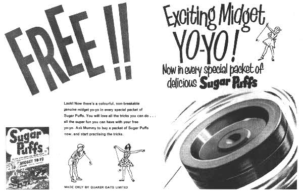 1960 Sugar Puffs Midget Yoyo 2