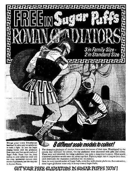 1964 Sugar Puffs Roman Gladiator 00 models
