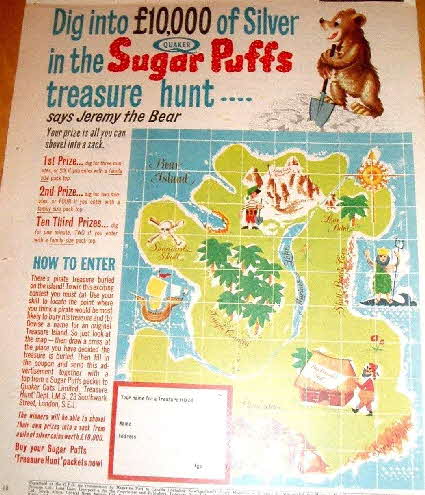 1962 Sugar Puffs Treasure Hunt Competition2