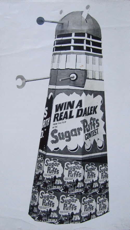 1966 Sugar Puffs Win a Dalek standee photo