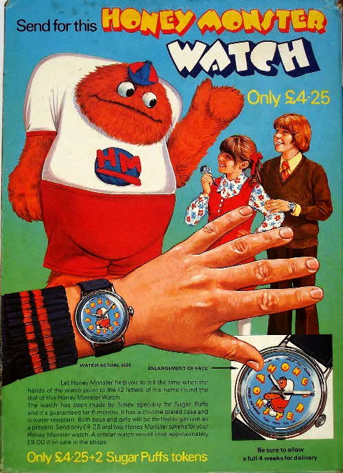 1977 Sugar Puffs Honey Monster Watch 2