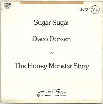 1977 Sugar Puffs Honey Monster Record reverse