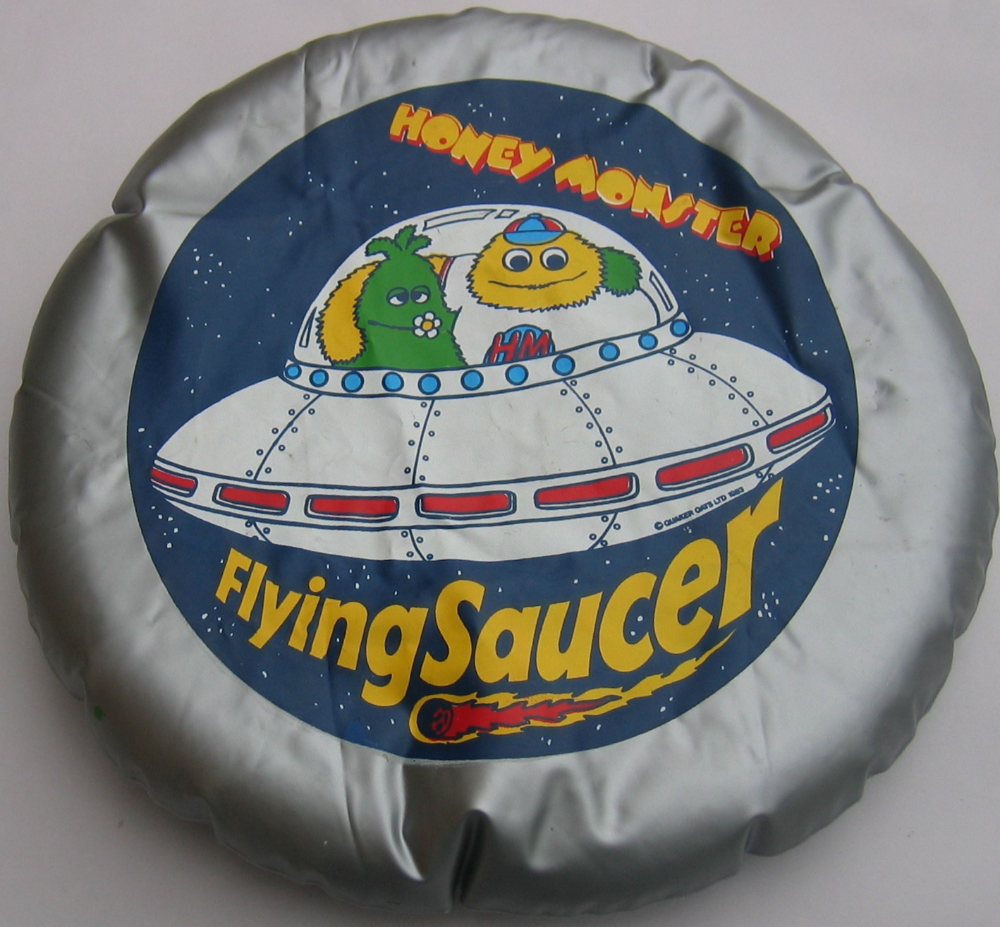 1980s Sugar Puffs inflatable flying saucer