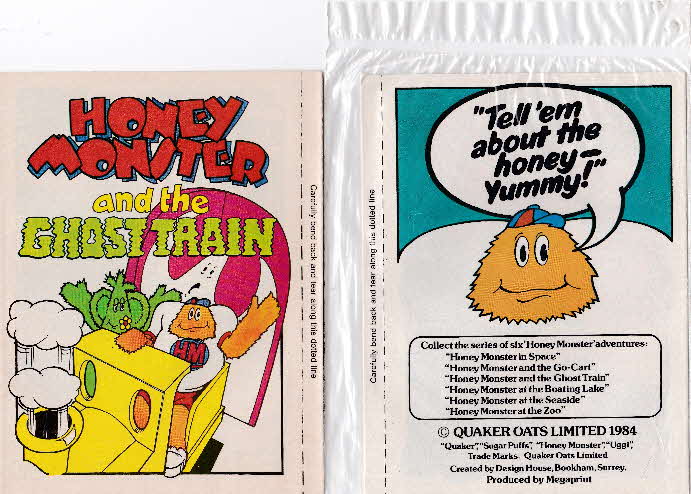 1984 Sugar Puffs Honey Monster Adventures 3 & back