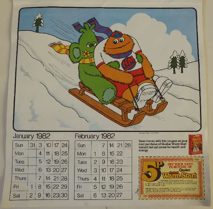1982 Sugar Puffs Honey Monster Calendar (2)1