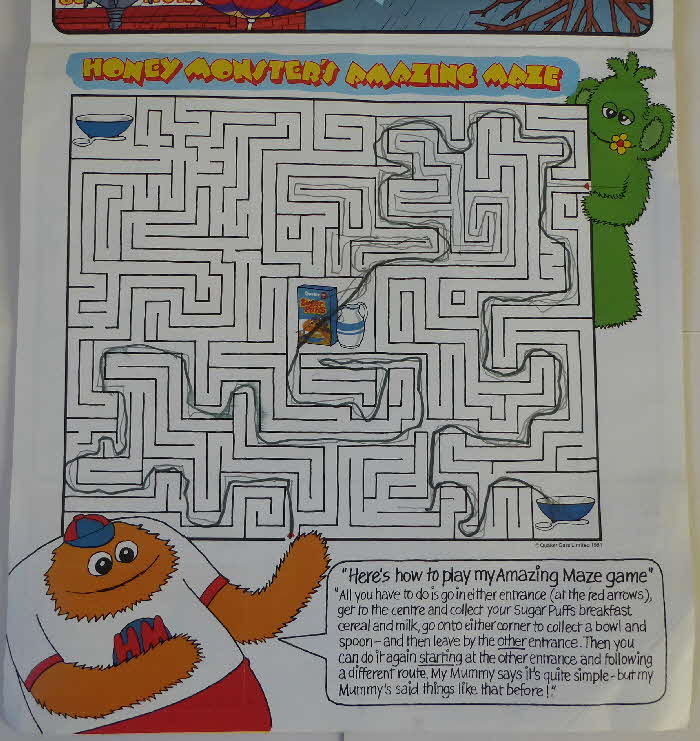 1982 Sugar Puffs Honey Monster Calendar (13)