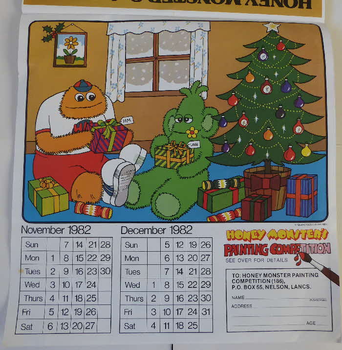 1982 Sugar Puffs Honey Monster Calendar (7)
