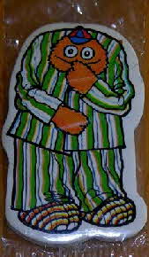 1980 Sugar Puffs Honey Monster foam badge (betr) (1)
