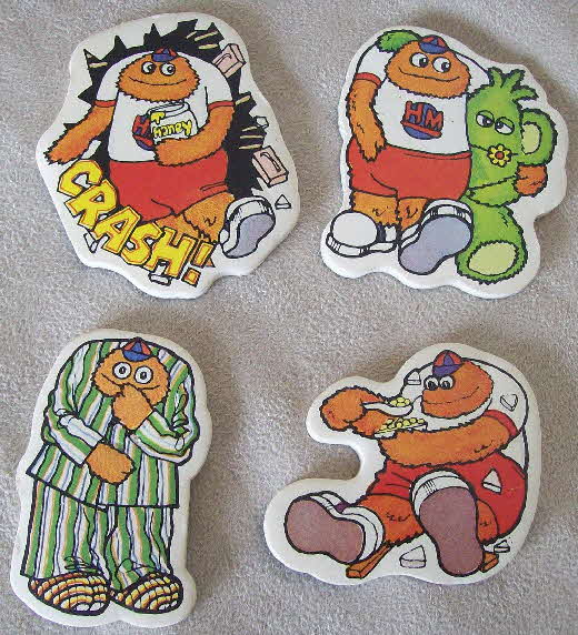 1980 Sugar Puffs Honey Monster Stick on Badges (1)