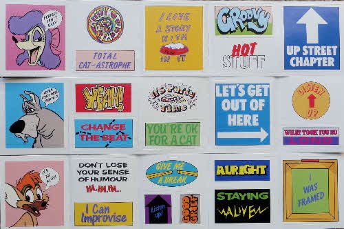 1989 Sugar Puffs Oliver & Co stickers (1)