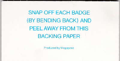 1988 Sugar Puffs Snappy Badges reverse