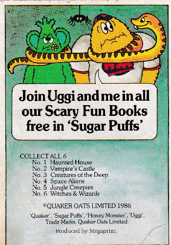 1986 Sugar Puffs Scary Fun Book reverse (1)