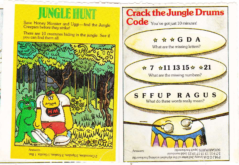 1986 Sugar Puffs Scary Fun Book 5 Jungle Creepies (3)