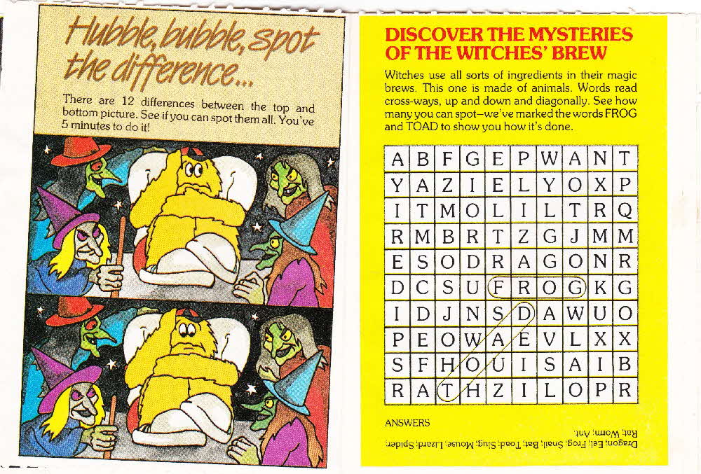1986 Sugar Puffs Scary Fun Book 6 Witches & Wizards (3)