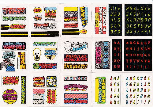 1987 Sugar Puffs Sticker Kit no3 reverse 1