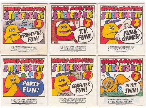 1987 Sugar Puffs Sticker Kit no3