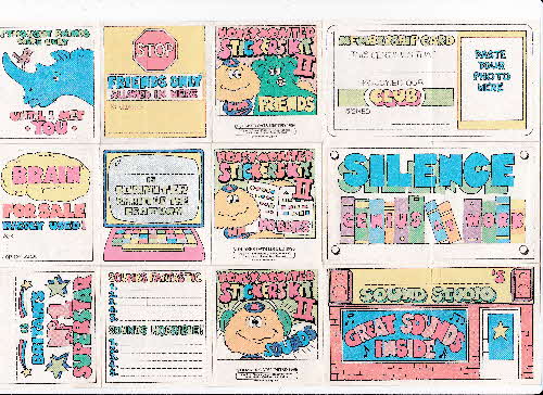 1986 Sugar Puffs HM Sticker Kit 2 front 2