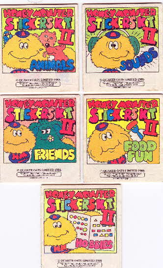 1986 Sugar Puffs HM Sticker Kit 2