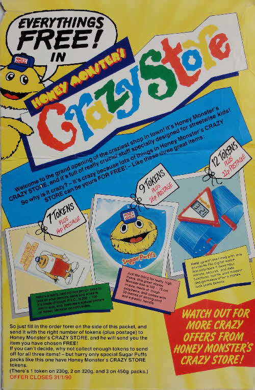 1989 Sugar Puffs Crazy Store