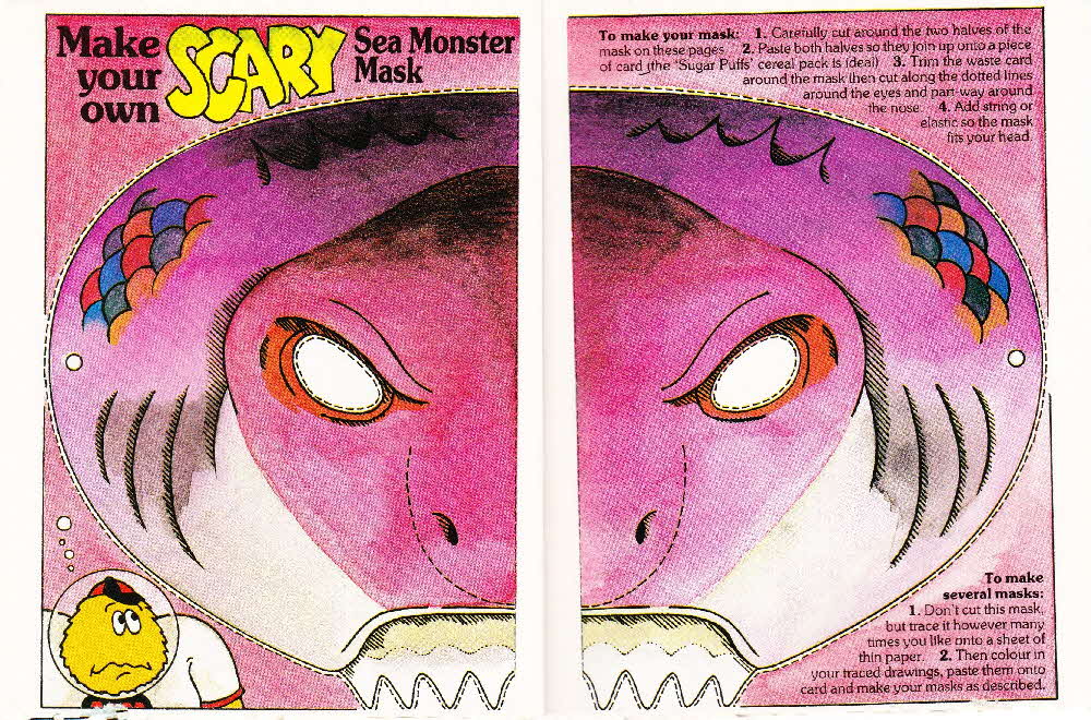 1986 Sugar Puffs Scary Fun Book 3 Creatures of Deep (4)