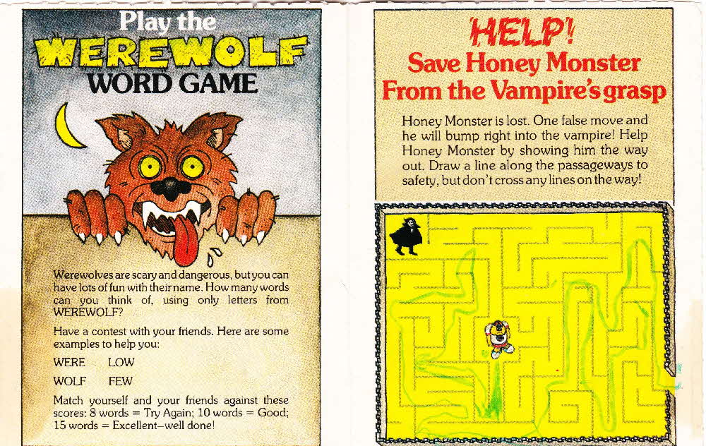 1986 Sugar Puffs Scary Fun Book 2 Vampires Castle (2)