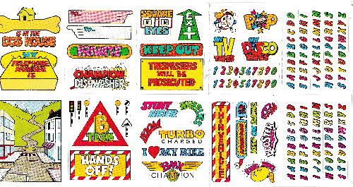 1985 Sugar Puffs Sticker Kit reverse 1