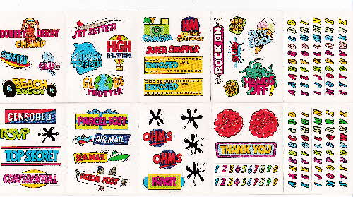 1985 Sugar Puffs Sticker Kit reverse 2