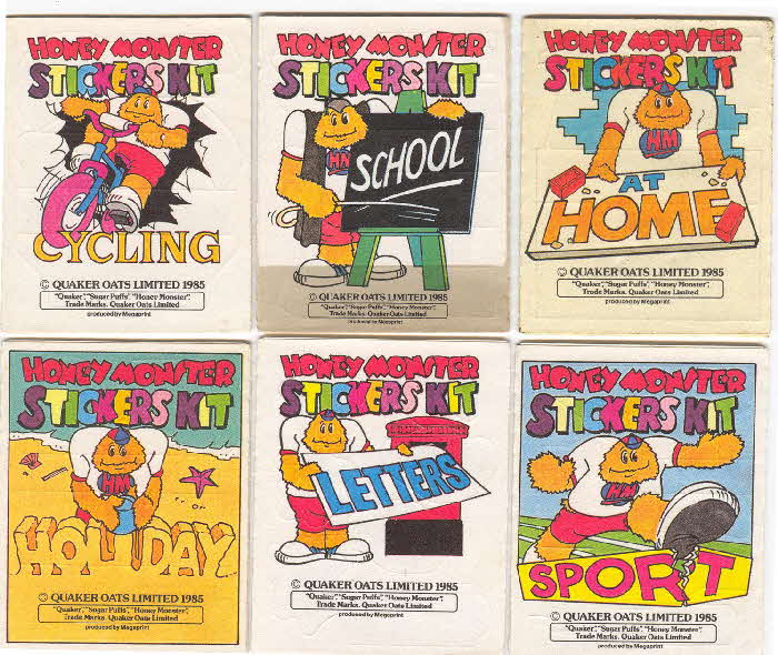 1985 Sugar Puffs Sticker Kit