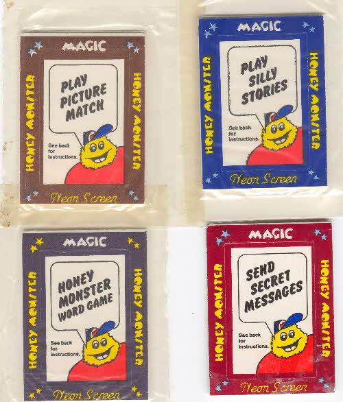 1987 Sugar Puffs Magic Neon Screens
