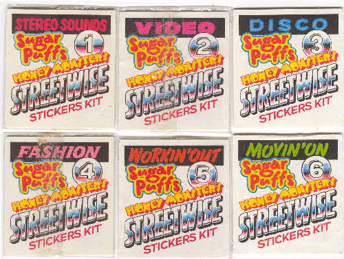 1988 Sugar Puffs STreetwise sticker kit