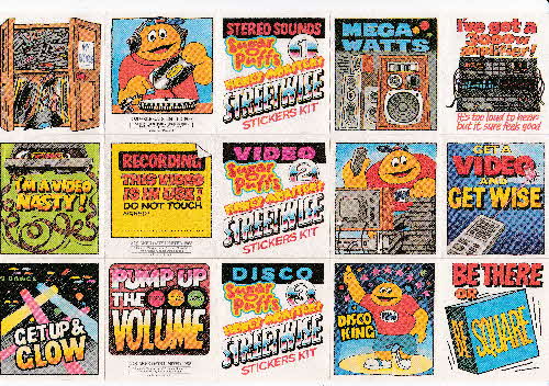 1988 Sugar Puffs Streetwise sticker kit front 1