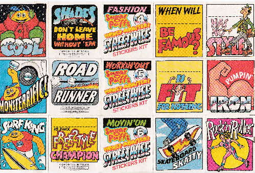 1988 Sugar Puffs Streetwise sticker kit front 2