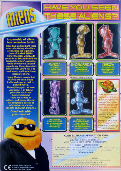 1999 Sugar Puffs Aliens