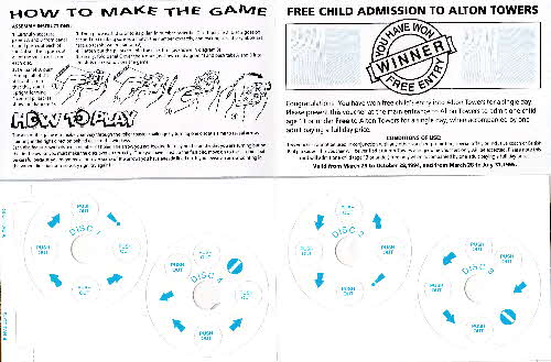 1994 Sugar Puffs Alton Towers Pocket Game - Nemisis (2)