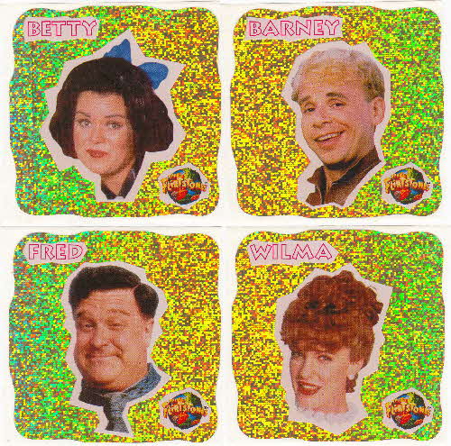 1994 Sugar Puffs Flinstone Movie packet stickers