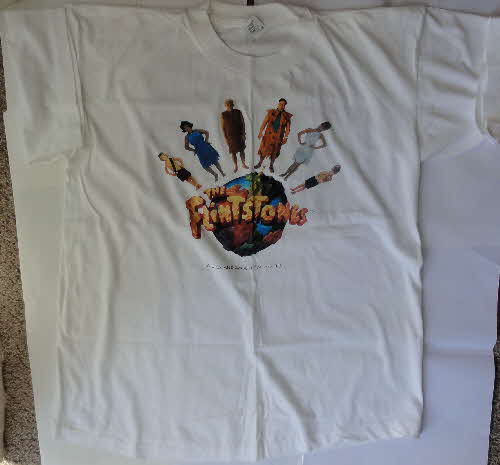 1994 Sugar Puffs Flinstones Stickers & T Shirt (1)