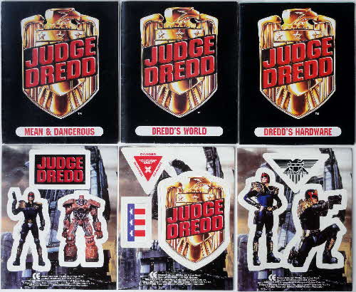1995 Sugar Puffs Judge Dredd Poster packs stickers1