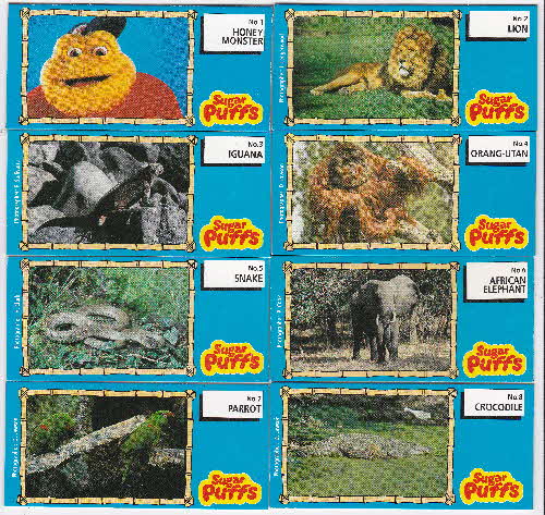 1994 Sugar Puffs Jungle Pencil Toppers cards front