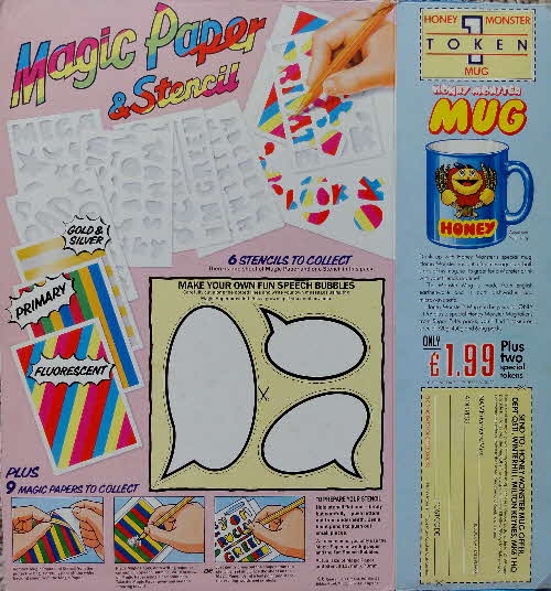 1992 Sugar Puffs Stencils paper