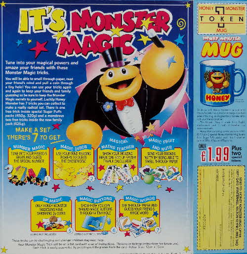 1991 Sugar Puffs Monster Magic Tricks & mug
