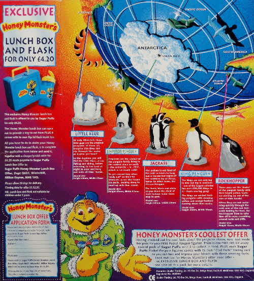 1996 Sugar Puffs Penguins & Lunch Box Flask Set